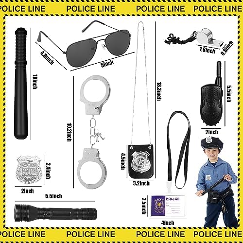 3 Otters Police Pretend Play Toy Set 9PCS