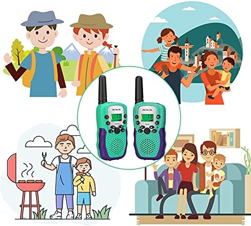 Retevis RA18 Walkie Talkie Set for Kids 6-12 Years Old Green