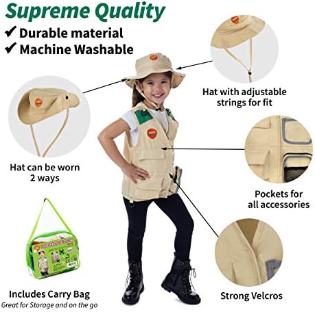 Born Toys Kids Explorer Costume Set 3-in-1