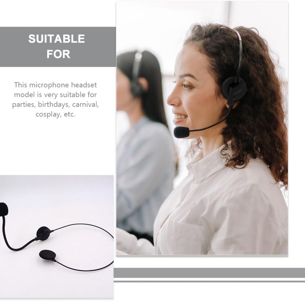Ciieeo 6pcs Microphone Headset for Kids Cosplay Party