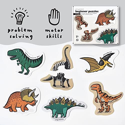 Wee Gallery Dinos Puzzle 12 Pieces 6 Puzzles