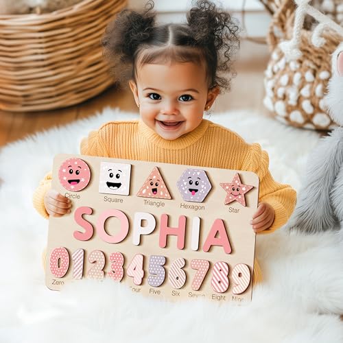 Zuzu Puzzle Personalized Name Wooden Toy for Toddlers