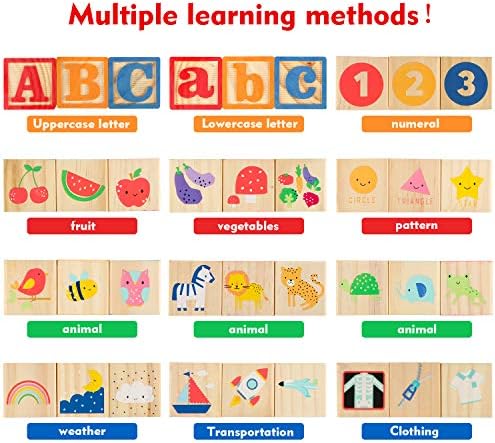 Joqutoys ABC Stacking Blocks for Toddlers 26 PCS