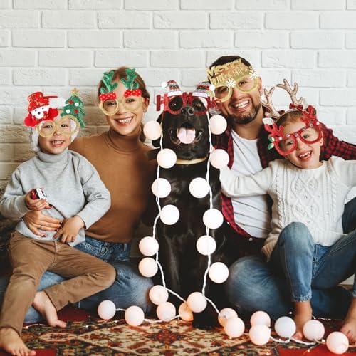 Kanayu 80 Pair Christmas Fun Glasses for Kids