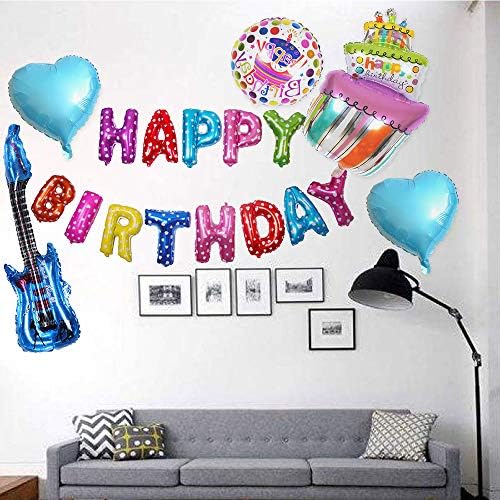 WedFeir 7 Pack Inflatable Rock Star Toys Set