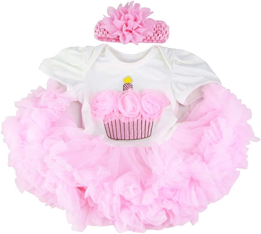 TUTU Pink Crown Reborn Baby Doll Clothes 2 Pieces