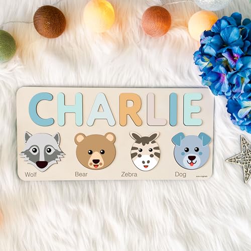 Zuzu Puzzle - Custom Handmade Wooden Name Puzzle for Toddlers
