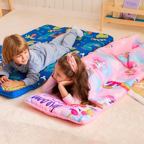 Joiedomi Toddler Nap Mat with Pillow and Blanket 55x30 Inch