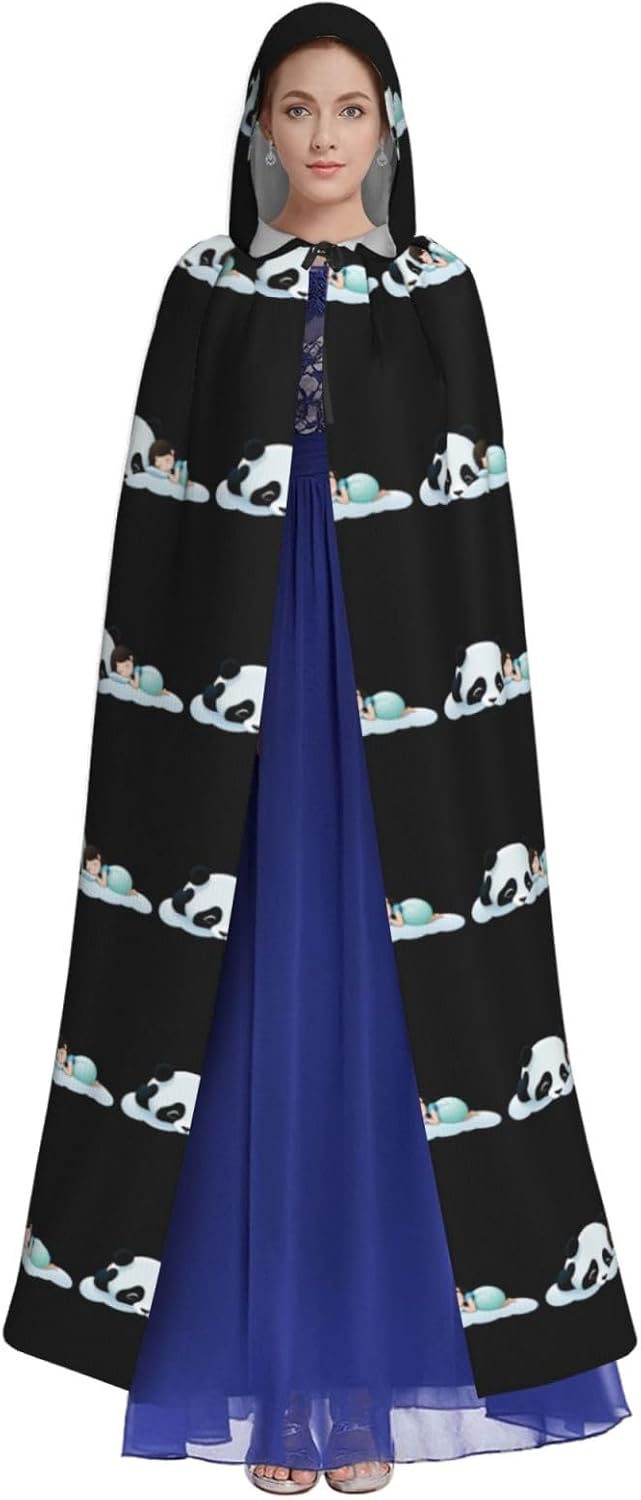 Little Girl Panda Hooded Cloak for Halloween Costume