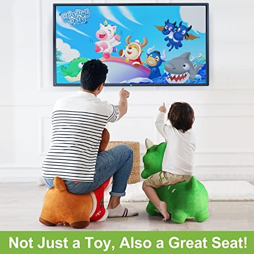 iPlay iLearn Bouncy Dinosaur Hopper Toy for Kids