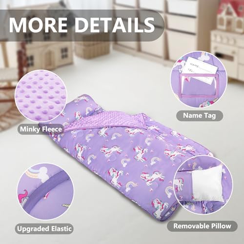 Primlect Toddler Nap Mat with Pillow and Blanket