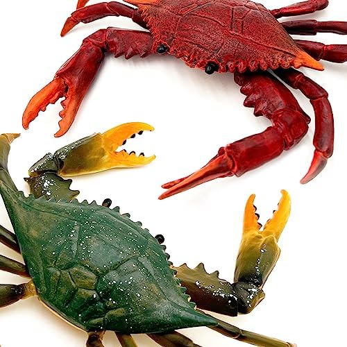 GeminiGenius Crabs Animal Figures for Kids