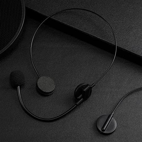 Zhanmai 4 Pcs Black Microphone Headset Costume Props