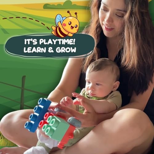 WaBee Baby Large Soft Building Blocks 20-Piece for Toddlers