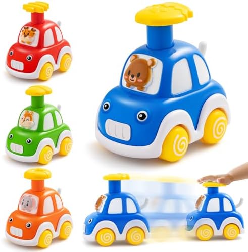 TooyBing Press Go Car Toys for Toddlers 1-3 Years