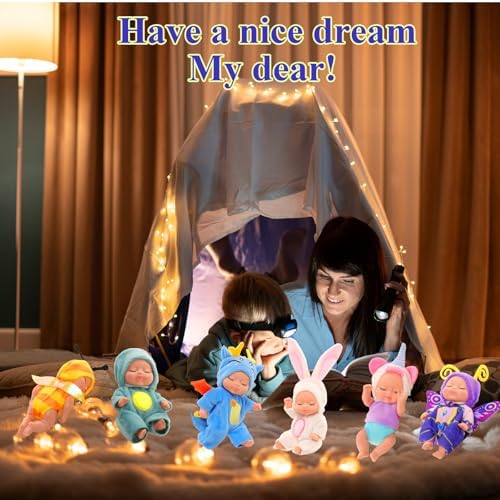 4 Inch Mini Baby Dolls 6pcs Set Realistic Reborn Toys