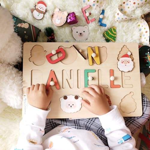 Personalized Name Puzzle with Custom Blessing for Toddlers