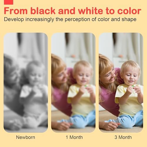 URMYWO High Contrast Baby Book with Mirror