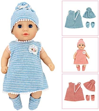 DC-BEAUTIFUL 6 Set Doll Clothes for 14-18 Inch Baby Dolls