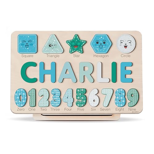 Personalized Wooden Name Puzzle for Baby Girls and Boys