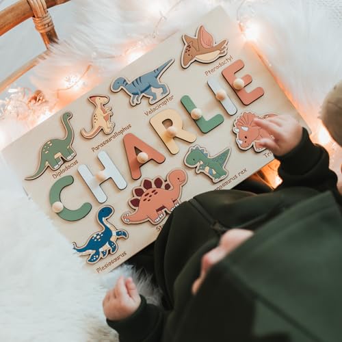 Dinosaur Name Puzzle for 1 Year Old