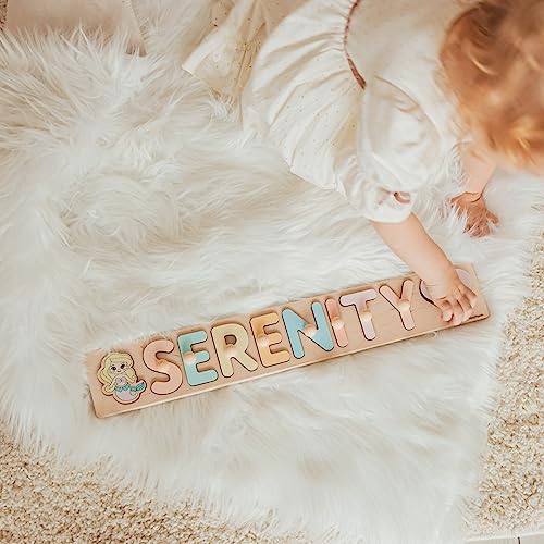 BusyPuzzle Personalized Wooden Name Puzzle