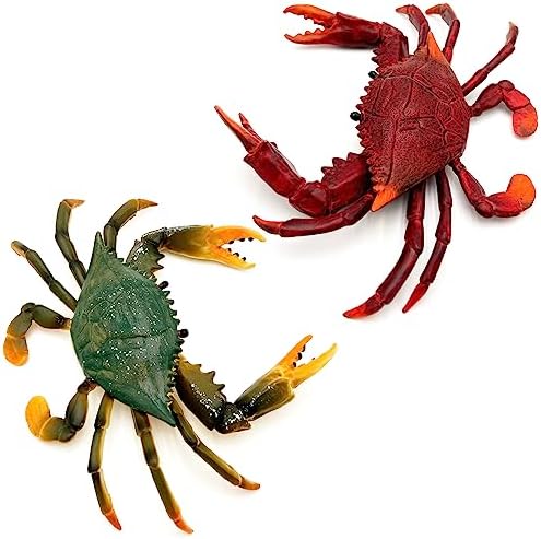 GeminiGenius Crabs Animal Figures for Kids