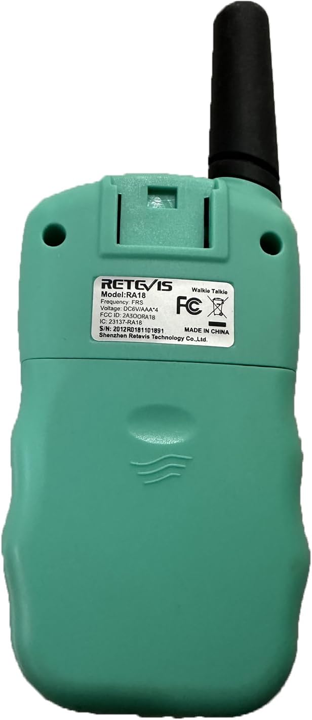 Retevis RA18 Walkie Talkie Set for Kids 6-12 Years Old Green