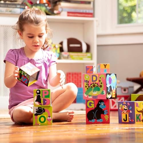 Melissa Doug Alphabet Stacking Blocks Set