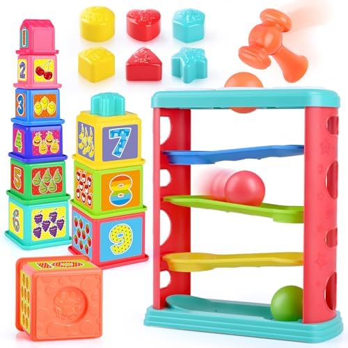 3-in-1 Montessori Toddler Toy for 1-3 Year Olds