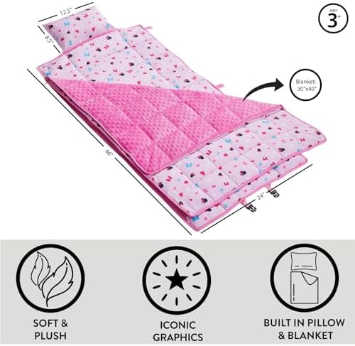 Travel Slumber Nap Mat with Pillow and Blanket