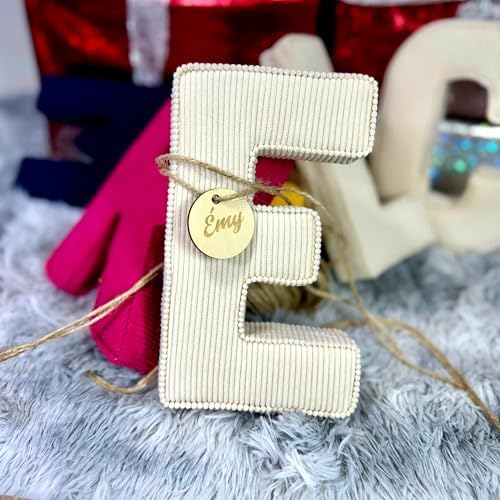 Corduroy Letters Wooden Sign for Kids and Baby