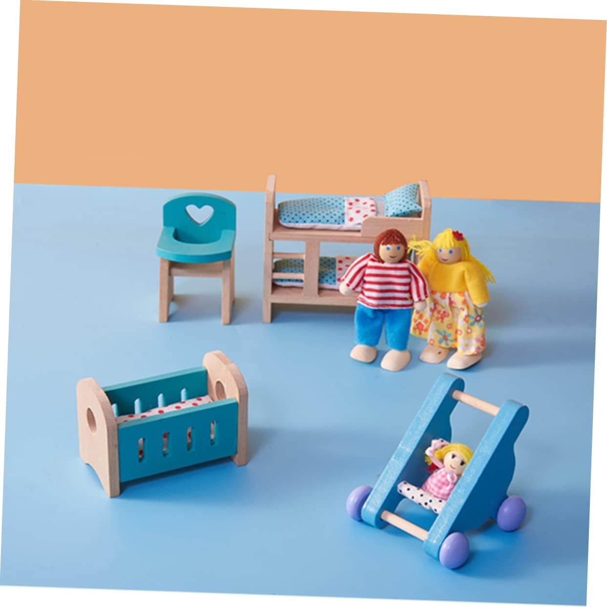 Gogogmee Educational Wooden Mini Furniture Set for Kids