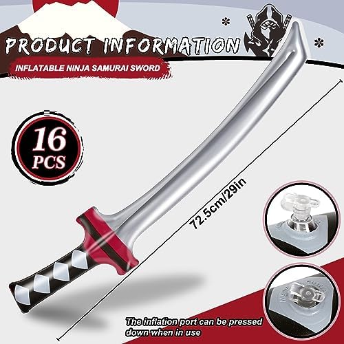 Whaline Inflatable Ninja Samurai Sword Toy Set
