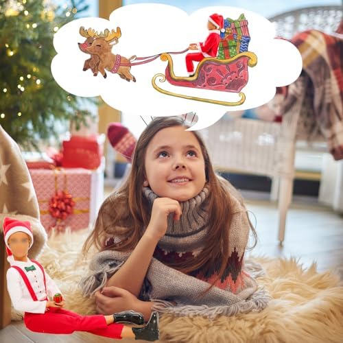 Miunana 12 Inch Boy Christmas Doll Outfit 17 PCS