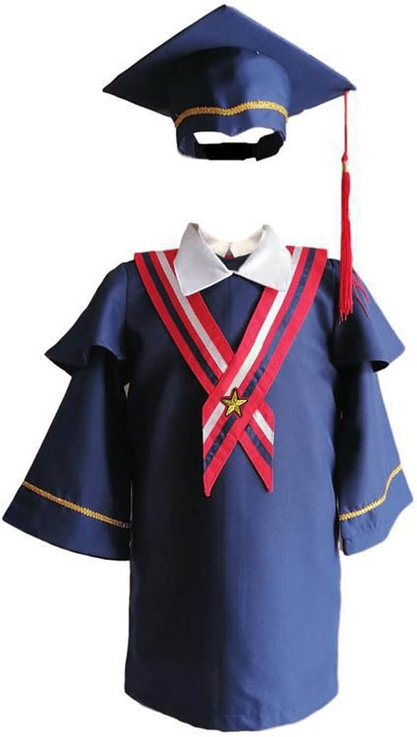 2025 Preschool Graduation Cap and Gown Set for Kids