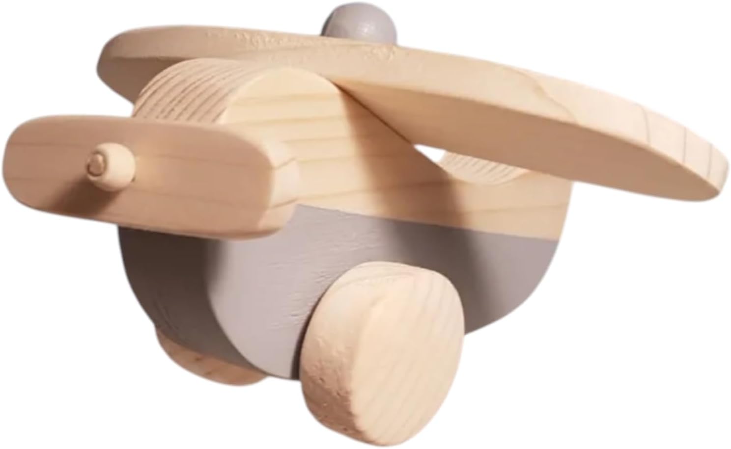 Handmade Wooden Airplane Toy for Toddlers