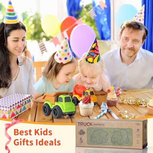 UOYLEYVN Toddler Trucks 1-3 Year Old Play Set