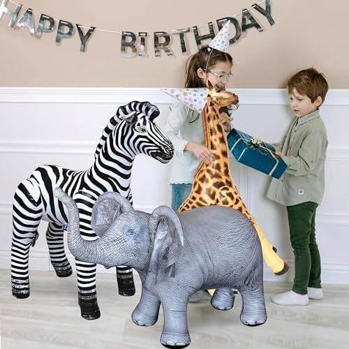 Jet Creations Life on Earth Wildlife Safari Inflatable Bundle 3-PK