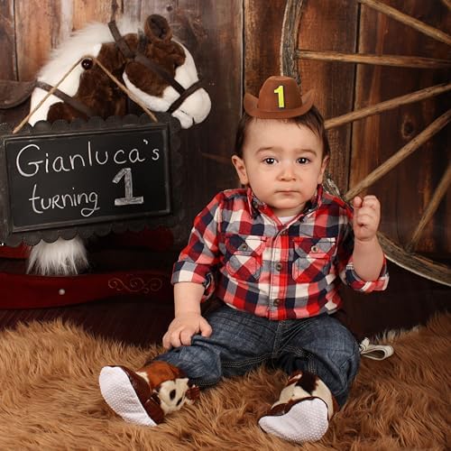 WAWUO 1st Birthday Cowboy Hat for Baby Toddler