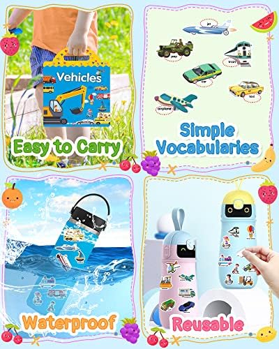 Benresive Reusable Sticker Book for Toddlers 2-4 Years