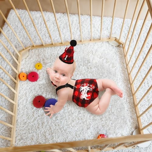 Geyoga Lumberjack First Birthday Costume Set 1