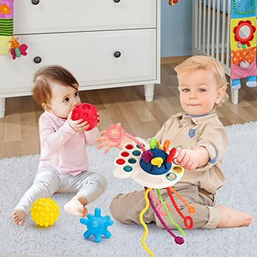 Montessori Pull String Toy for Babies 0-18 Months