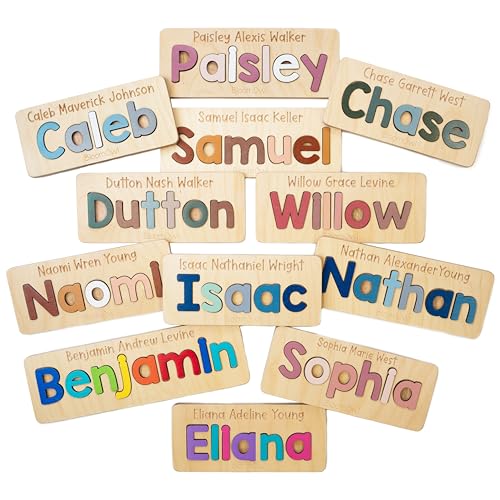 Personalized Wooden Name Puzzle for Kids Handmade in USA