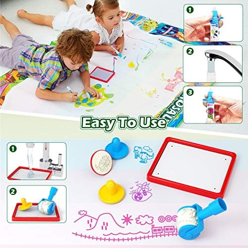 Jasonwell Dinosaur Water Doodle Mat 60x40 Inches