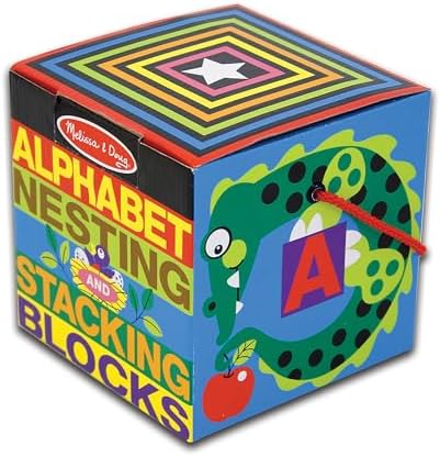 Melissa Doug Alphabet Stacking Blocks Set