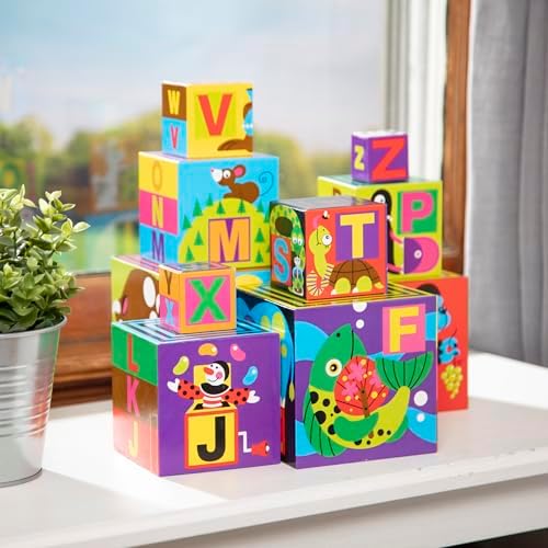 Melissa Doug Alphabet Stacking Blocks Set