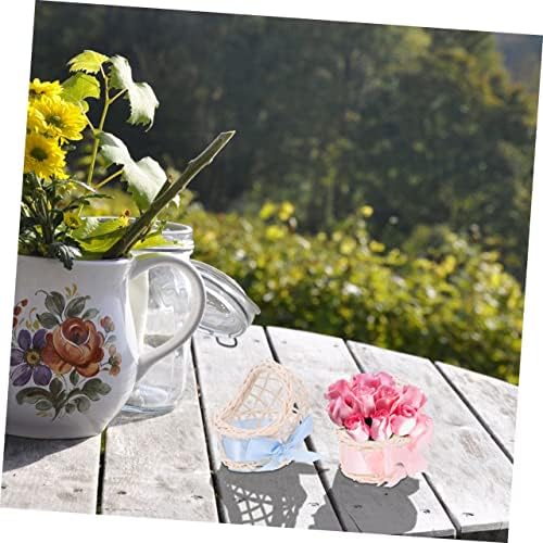 Vaguelly 6pcs Mini Wicker Baskets for Dollhouse Decor 1