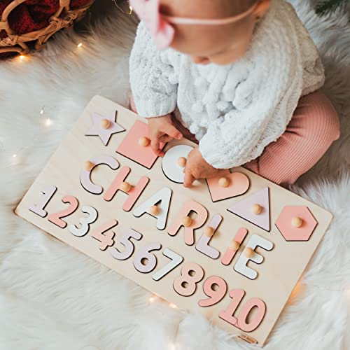 Math Name Puzzle Wooden Personalized Toy