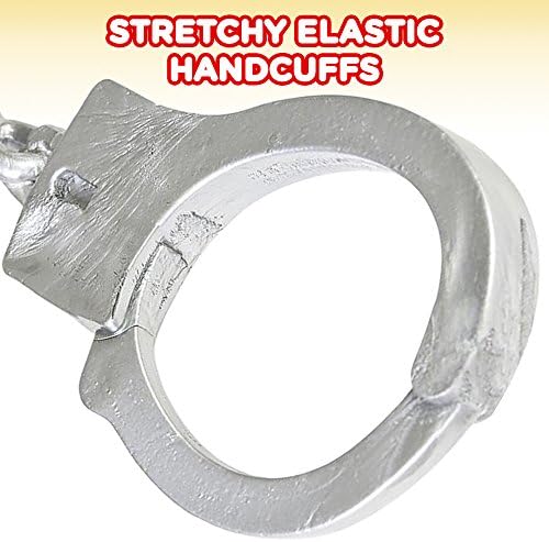 ArtCreativity 105 Inch Stretchy Handcuffs - Pack of 2